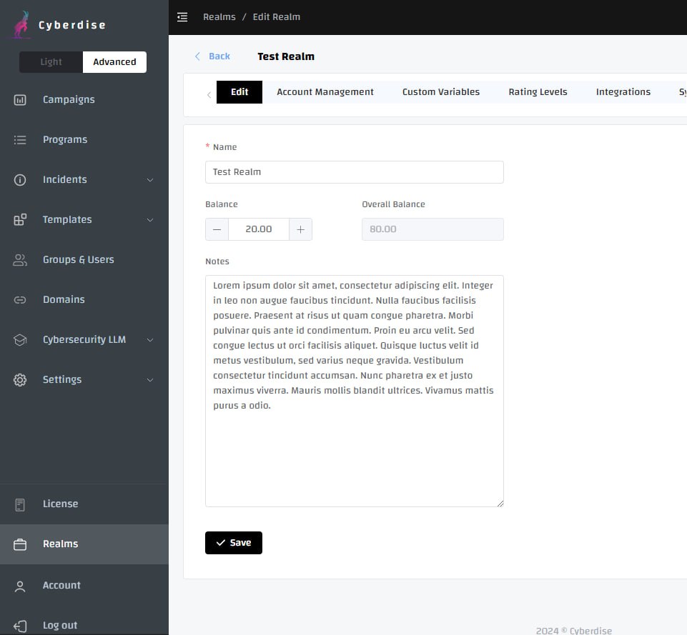 Elevated Security and User Management, Cyberdise V2.0