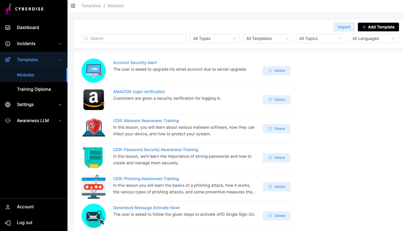 Advanced Content Lifecycle, Cyberdise V1.2